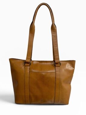 Wild West Brown Genuine Leather Tote Shoulder Bag Work Laptop Shopper Purse